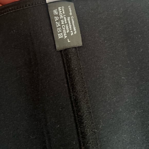 Yianna women’s black Latex waist trainer Hook And Eye size L - Picture 9 of 11